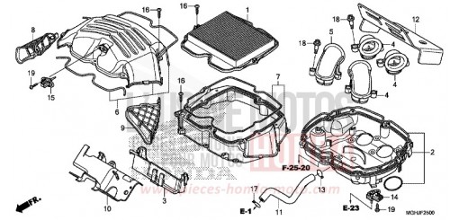 AIR CLEANER VFR1200XJ de 2018
